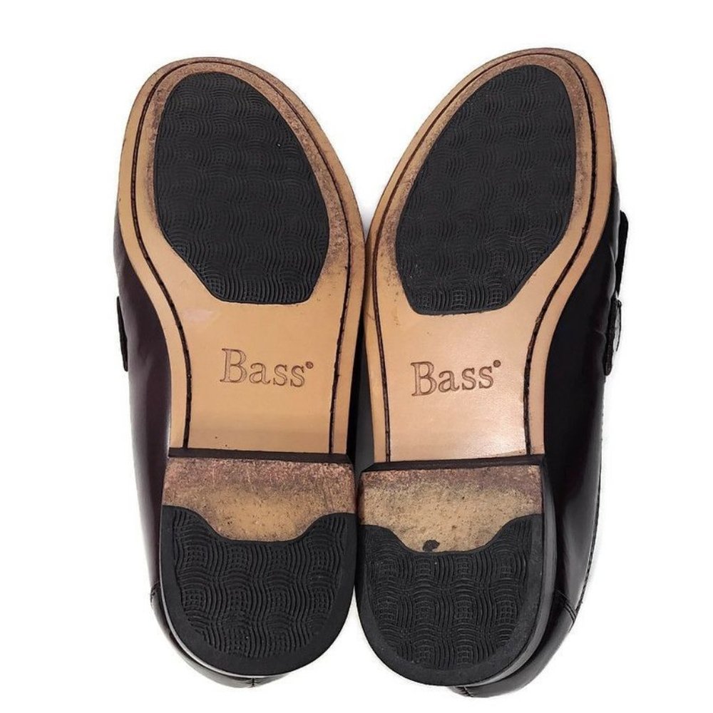 Bass Leather Grammar Kiltie Tassel Loafers 10EE - Picture 7 of 7